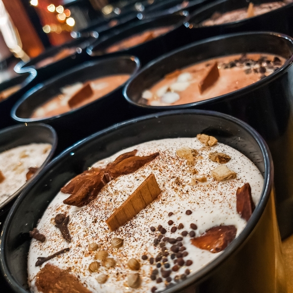 Pumpkin Spice Scented Soy Candle with Wooden Wick - Picture 6 of 9